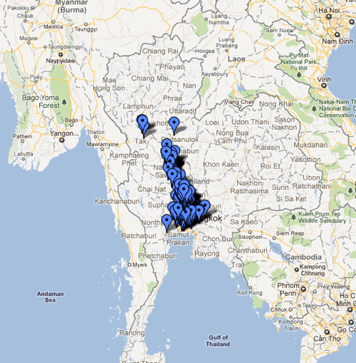 2011 10 14 thailand floooding google maps
