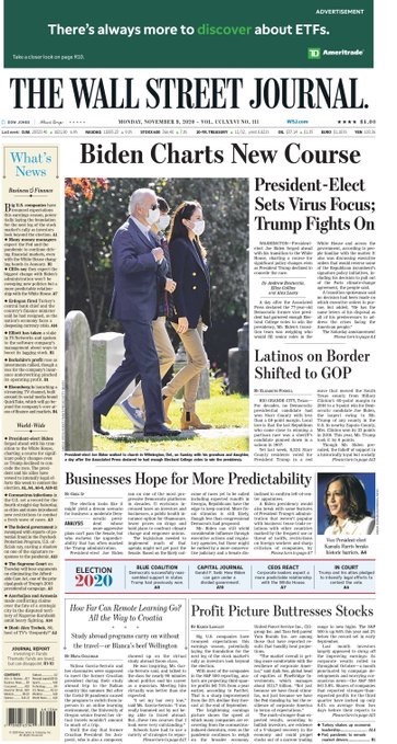 WSJ front page Biden